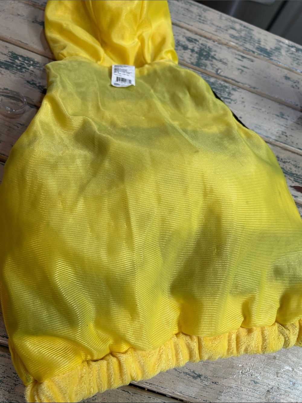 Infant Plush Yellow & Black Bumblebee Costume with Wings Size 6-12 Months - Picture 8 of 9